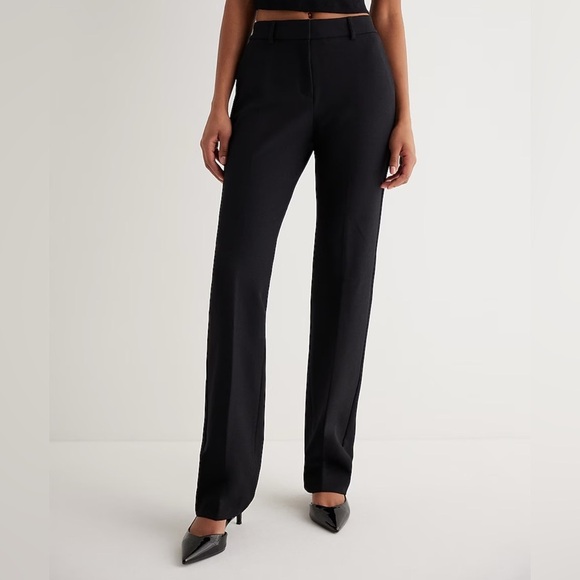 EXPRESS Editor Mid Rise Bootcut Pant 8S - Picture 1 of 5
